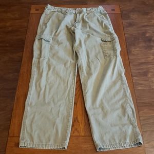 Men's Olive Wrangler 34"x34" Cargo Pants